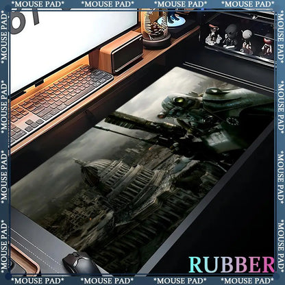 Anime F_Fallout 3 Oversized MousePad Gaming Keyboard Pad Oversized 1200X600MM XXXL Desk mat Game Accessories Lock Edge Mouse Pad