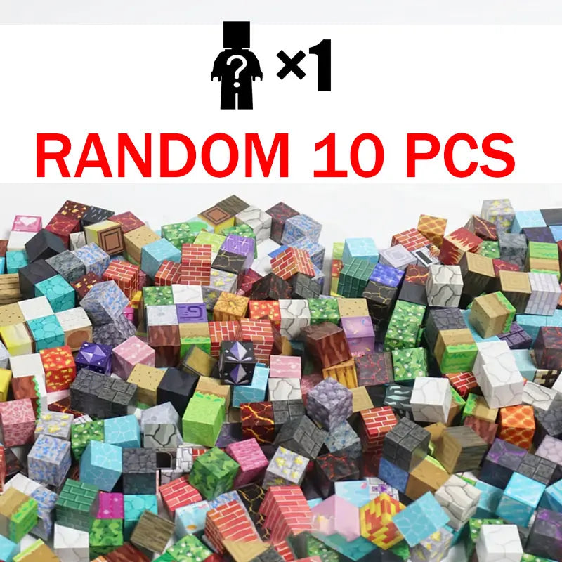 10-500PCS Magnetic Building Blocks Magnet Set Bricks Mini World STEM Construction DIY Educational Toys For Kids Birthday Gifts